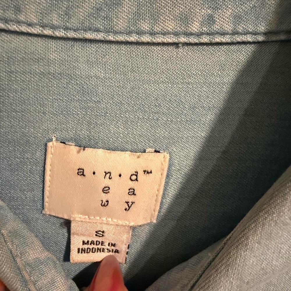 Light Blue Denim Shirt - Picture 5 of 6